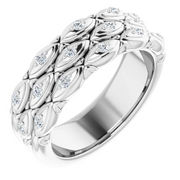 14K White 1/4 CTW Diamond Anniversary Band-