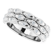 14K White 1/4 CTW Diamond Anniversary Band-