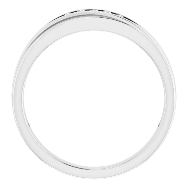 Platinum 1/10 CTW Diamond 5-Stone Band-