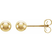 14K Yellow 4 mm Ball Stud Earrings-