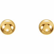 14K Yellow 4 mm Ball Stud Earrings-