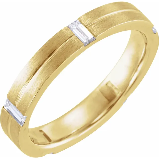 14K Yellow 5/8 CTW Diamond Band Size 7-