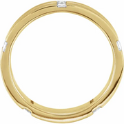 14K Yellow 5/8 CTW Diamond Band Size 7-