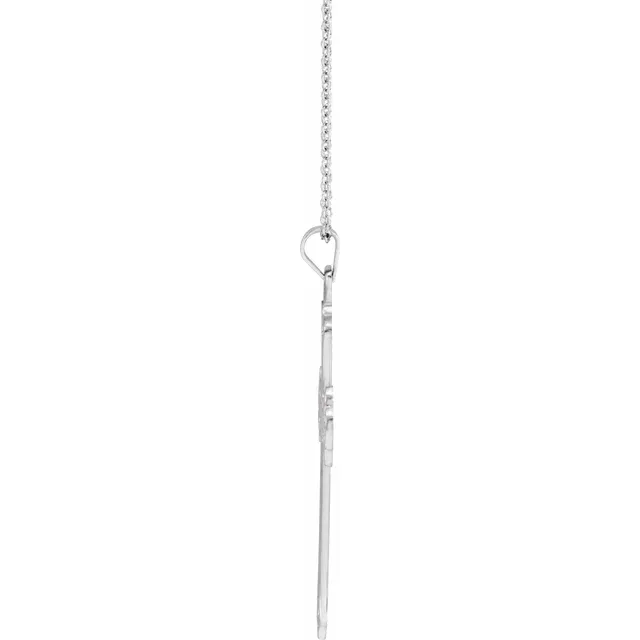 14K White Necklace-