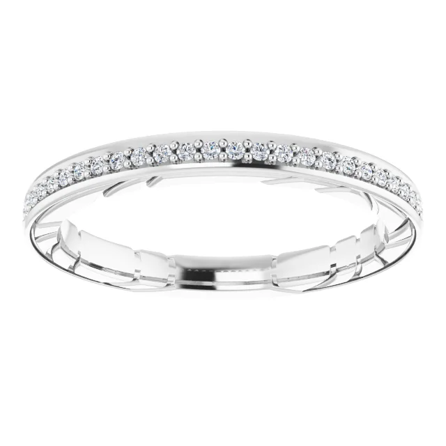 14K White 1/8 CTW Diamond Anniversary Band-