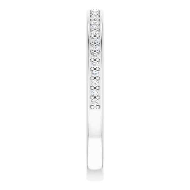 14K White 1/8 CTW Diamond Anniversary Band-