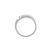 14K White 1/4 CTW Diamond 5-Stone Band-11.00(aproximate standard size)-