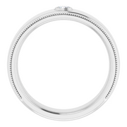 14K White 1/10 CTW Men's Diamond Ring-