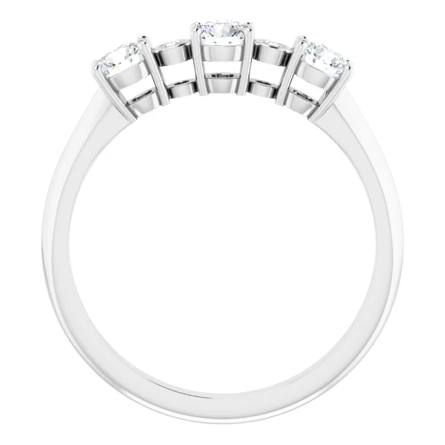 14K White 5/8 CTW Diamond Anniversary Band-
