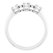14K White 5/8 CTW Diamond Anniversary Band-