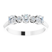 14K White 5/8 CTW Diamond Anniversary Band-