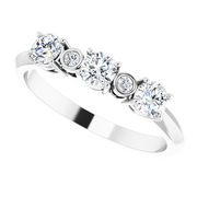 14K White 5/8 CTW Diamond Anniversary Band-