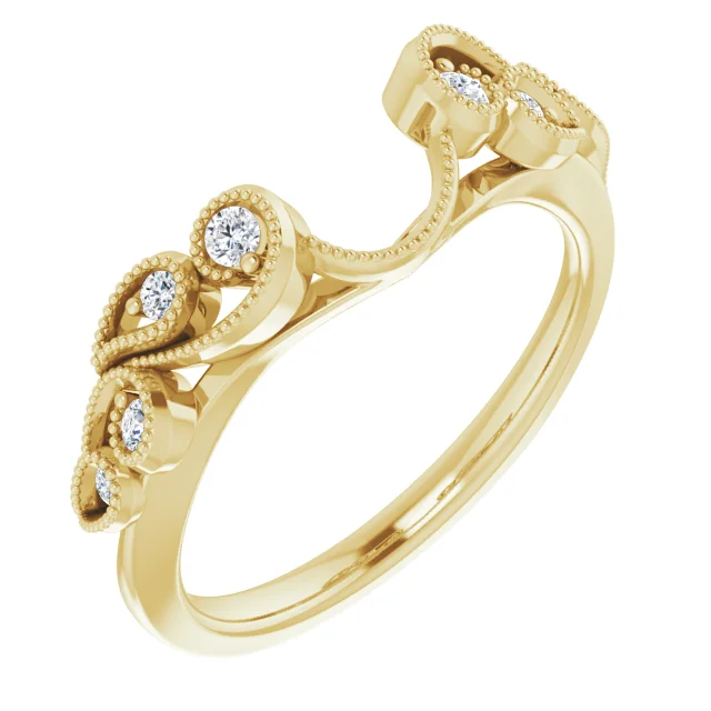 14K Yellow 1/8 CTW Diamond Ring Enhancer-7.5-