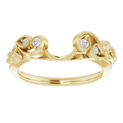 14K Yellow 1/8 CTW Diamond Ring Enhancer-7.5-