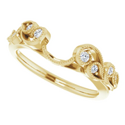14K Yellow 1/8 CTW Diamond Ring Enhancer-7.5-