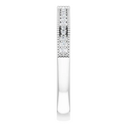 14K White .07 CTW Diamond Stackable Ring-