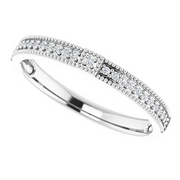 14K White .07 CTW Diamond Stackable Ring-