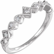 14K White 1/5 CTW Diamond Anniversary Band-