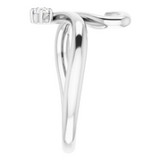 14K White .06 CTW Diamond Heart Ring-