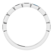 14K White 1/4 CTW Anniversary Band-