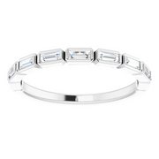 14K White 1/4 CTW Anniversary Band-
