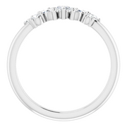 14K White 1/3 CTW Diamond Multi-Shape Ring-