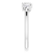 14K White 1/3 CTW Diamond Multi-Shape Ring-