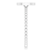 14K White 1/6 CTW Diamond Cluster Beaded Ring-7.00 (approximate standard size)-