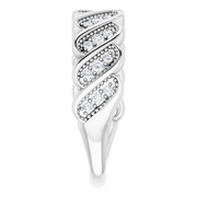 14K White 1/4 CTW Diamond Stackable Ring-