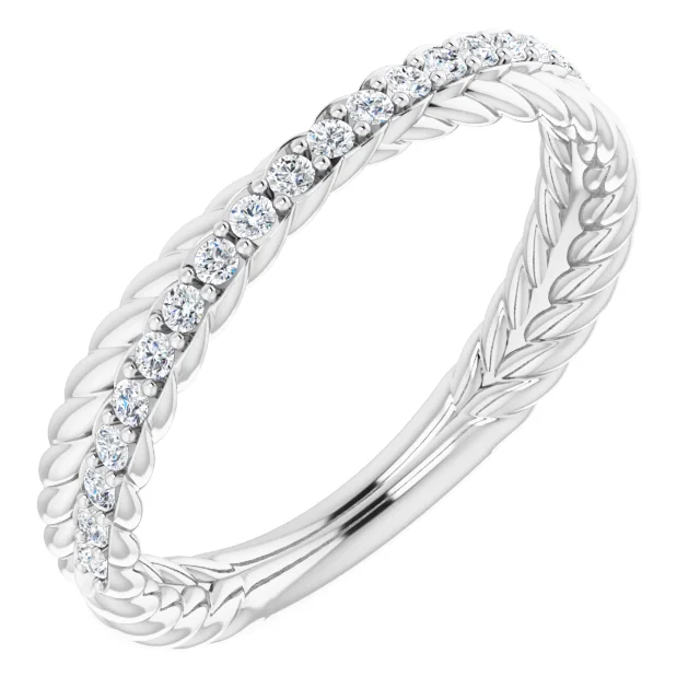 14K White 1/5 CTW Diamond Anniversary Band-