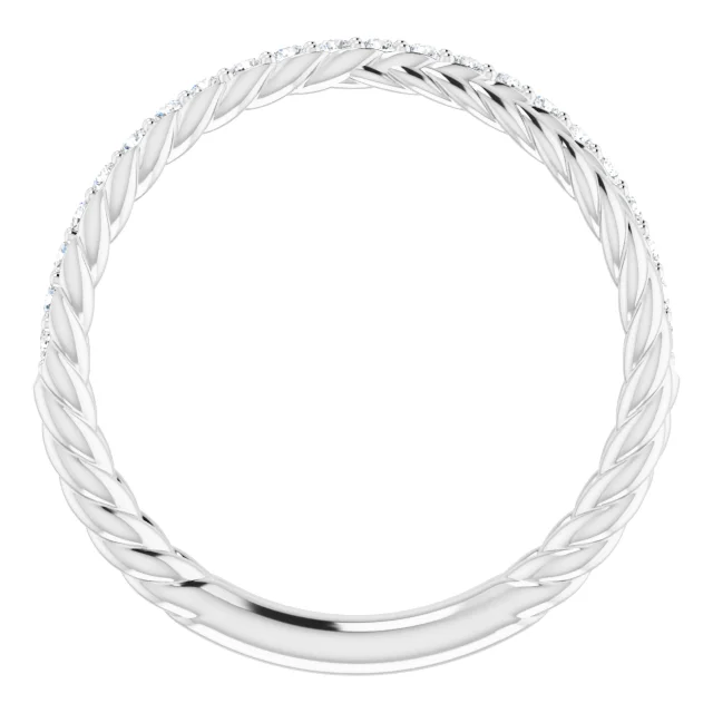 14K White 1/5 CTW Diamond Anniversary Band-