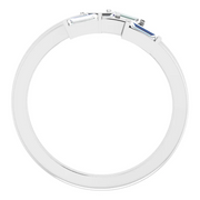14K White 1/4 CTW Diamond Geometric Ring-