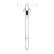 14K White .06 CTW Diamond Negative Space Cross Ring-