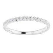 14K White 1/5 CTW Diamond Rope Anniversary Band-