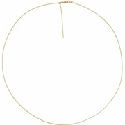 14K Yellow 1.1 mm Threader Cable 22" Chain-