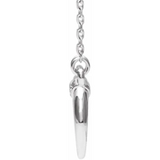 14K White .025 CTW Diamond 16-18" Necklace-