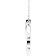 14K White Freeform 16-18" Necklace-