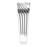 14K White 1/6 CTW Diamond Men's Ring-