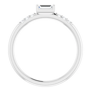 14K White 1/5 CTW Diamond Stackable Accented Ring-