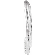 14K White .07 CTW Diamond Infinity-Inspired Heart Pendant-