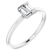14K White 1/4 CTW Diamond Two-Stone Ring-