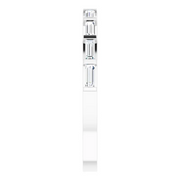 14K White 3/8 CTW Diamond Straight Baguette Anniversary Band-