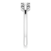 14K White .04 CTW Diamond Arrow Ring-