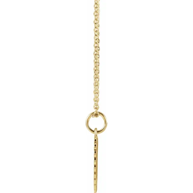 14K Yellow "Daddy's Little Girl" 15" Necklace-