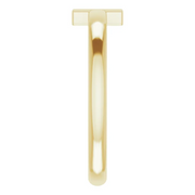 14K Yellow Youth Alexandrite Sideways Cross Ring-