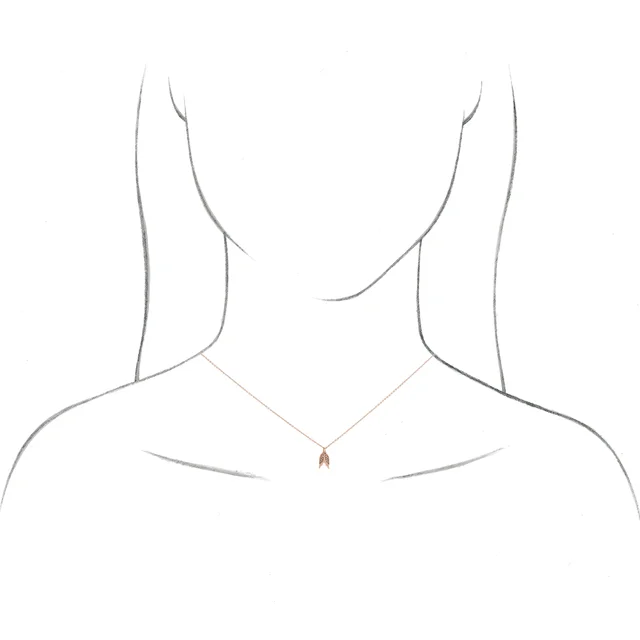 Platinum .03 CTW Diamond Angel Wings 16-18" Necklace-