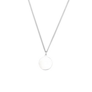 Sterling Silver 18 mm First Communion Medal 18" Necklace-