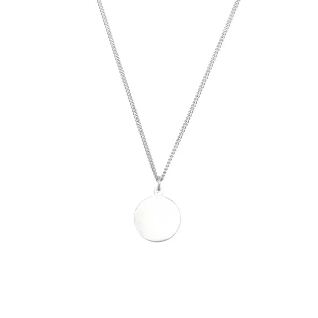 Sterling Silver 18 mm First Communion Medal 18" Necklace-