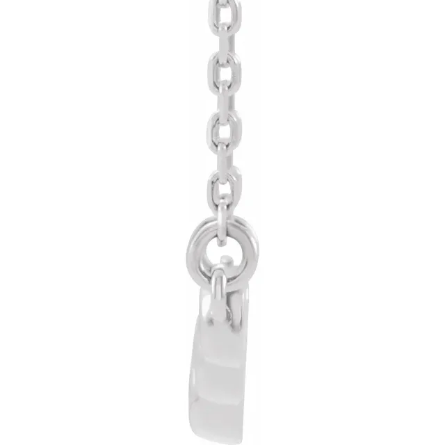 Platinum 1/8 CTW Diamond 16" Necklace-