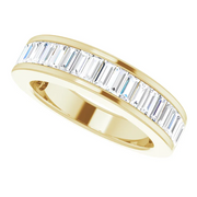 14K Yellow 3/4 CTW Diamond Anniversary Ring Size 5-5-